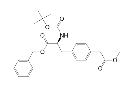 (S)-.alpha.[[(1,1-dimethylethoxy)carbonyl]amino]-4-[2-(methyloxy)-2-oxoethyl]benzenepropanoic acid phenylmethyl ester