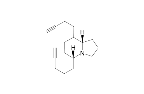 8-(3'-Butynyl)-5-(4"-pentynyl)-indolizidine