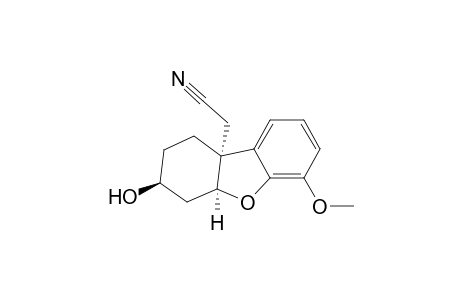 9a(5aH)-Dibenzofuranacetonitrile, 6,7,8,9-tetrahydro-7-hydroxy-4-methoxy-, (5a.alpha.,7.beta.,9a.alpha.)-(.+-.)-