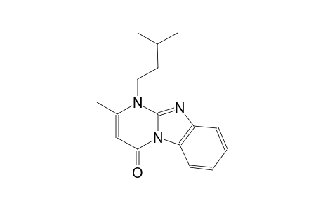 pyrimido[1,2-a]benzimidazol-4(1H)-one, 2-methyl-1-(3-methylbutyl)-