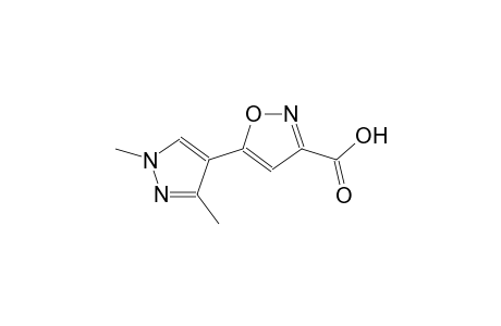 3-isoxazolecarboxylic acid, 5-(1,3-dimethyl-1H-pyrazol-4-yl)-