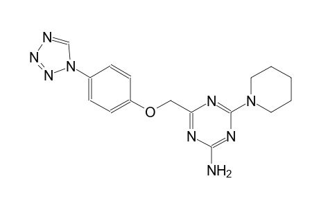 1,3,5-triazin-2-amine, 4-(1-piperidinyl)-6-[[4-(1H-tetrazol-1-yl)phenoxy]methyl]-