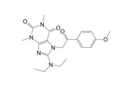 8-(diethylamino)-7-[2-(4-methoxyphenyl)-2-oxoethyl]-1,3-dimethyl-3,7-dihydro-1H-purine-2,6-dione