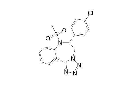 6-(4-CHLOROPHENYL)-6,7-DIHYDRO-7-METHYLSULFONYL-6-PHENYL-5H-TETRAZOLO-[1,5-D]-[1,4]-BENZODIAZEPINE