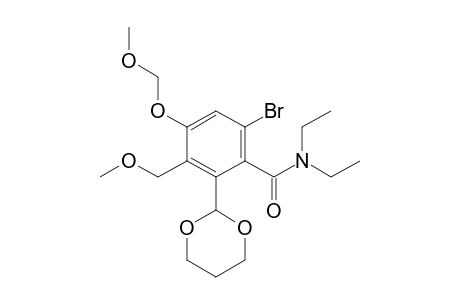 6-Bromo-2-[1',3']dioxane-2'-yl-N,N-diethyl-4-methoxymethoxy-3-methoxymethylbenzamide
