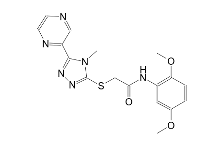 N-(2,5-dimethoxyphenyl)-2-{[4-methyl-5-(2-pyrazinyl)-4H-1,2,4-triazol-3-yl]sulfanyl}acetamide