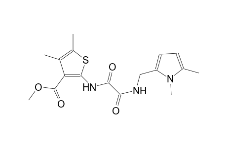 methyl 2-{[{[(1,5-dimethyl-1H-pyrrol-2-yl)methyl]amino}(oxo)acetyl]amino}-4,5-dimethyl-3-thiophenecarboxylate