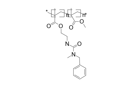 Poly[1-methyl-1-(methylbenzylureylene-ethyleneoxycarbonyl)ethylene-co-methyl methacrylate]