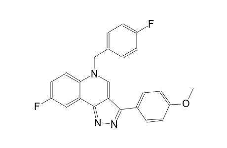 5H-pyrazolo[4,3-c]quinoline, 8-fluoro-5-[(4-fluorophenyl)methyl]-3-(4-methoxyphenyl)-