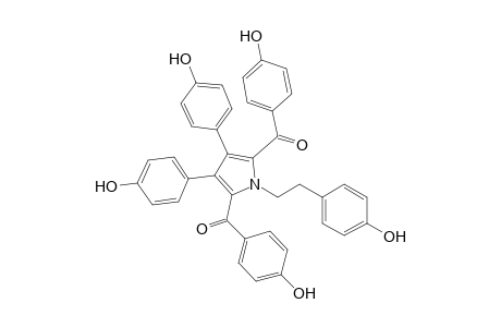 3,4-Bis(4-hydroxyphenyl)-1-[2-(4-hydroxyphenyl)ethyl]-2,5-bis(4-hydroxybenzoyl)pyrrole