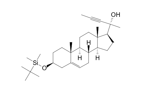 Chol-5-en-22-yn-20-ol, 3-[[(1,1-dimethylethyl)dimethylsilyl]oxy]-, (3.beta.)-