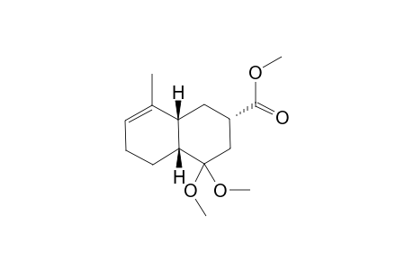 methyl (2S,4aR,8aR)-4,4-dimethoxy-8-methyl-2,3,4a,5,6,8a-hexahydro-1H-naphthalene-2-carboxylate
