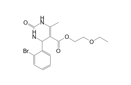 5-pyrimidinecarboxylic acid, 4-(2-bromophenyl)-1,2,3,4-tetrahydro-6-methyl-2-oxo-, 2-ethoxyethyl ester