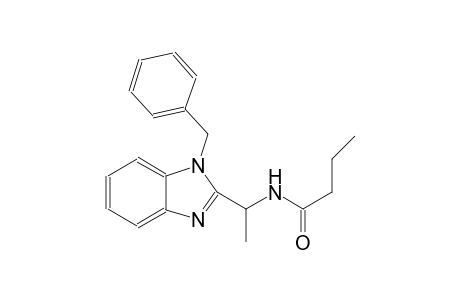 butanamide, N-[1-[1-(phenylmethyl)-1H-benzimidazol-2-yl]ethyl]-