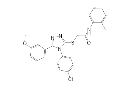 2-{[4-(4-chlorophenyl)-5-(3-methoxyphenyl)-4H-1,2,4-triazol-3-yl]sulfanyl}-N-(2,3-dimethylphenyl)acetamide