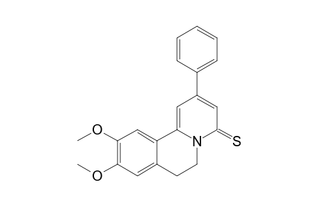 9,10-dimethoxy-2-phenyl-6,7-dihydrobenzo[a]quinolizine-4-thione