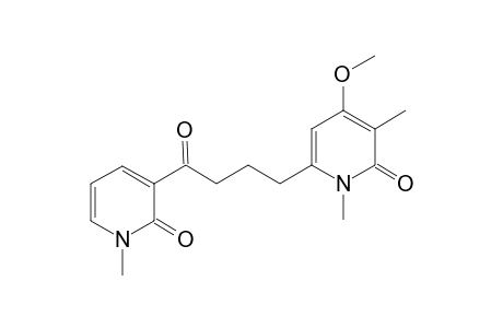 3-[4-(1,6-Dihydro-1,5-dimethyl-4-methoxy-6-oxo-2-pyridin)-1-oxobutyl]-1-methyl-2-pyridone