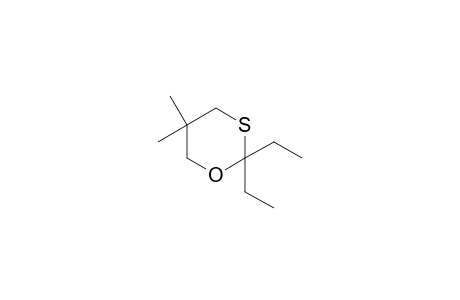 2,2-Diethyl-5,5-dimethyl-1,3-oxathiane