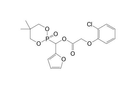 2-(2-chlorophenoxyacetoxy)(2-furyl)methyl-5,5-dimethyl-1,3,2-dioxaphospha-2-onephosphonate
