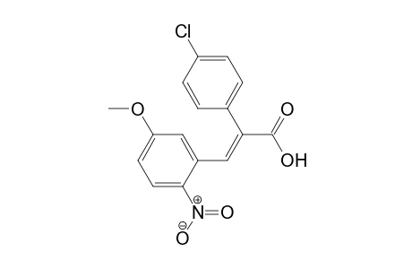 (2E)-2-(4-Chlorophenyl)-3-(5-methoxy-2-nitrophenyl)prop-2-enoic Acid