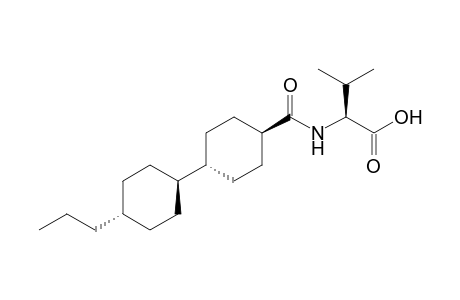 3-Methyl-2S-[trans-4-(trans-4-propylcyclohexyl)cyclohexylcarboxamido]butanoic acid