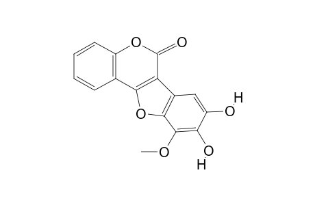 8,9-dihydroxy-10-methoxy-[1]benzoxolo[3,2-c]chromen-6-one