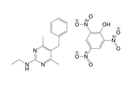 2-(ethylamino)-5-benzyl-4,6-dimethylpyrimidine picrate