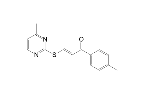 (2E)-1-(4-Methylphenyl)-3-[(4-methyl-2-pyrimidinyl)sulfanyl]-2-propen-1-one