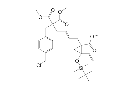DIMETHYL-(4E)-6-[R-2-(TERT.-BUTYLDIMETHYLSILOXY)-T-1-METHOXYCARBONYL-2-VINYLCYCLOPROP-1-YL]-1-(4-CHLOROMETHYL-PHENYL)-4-HEXENE-2,2-DICARBOXYLATE