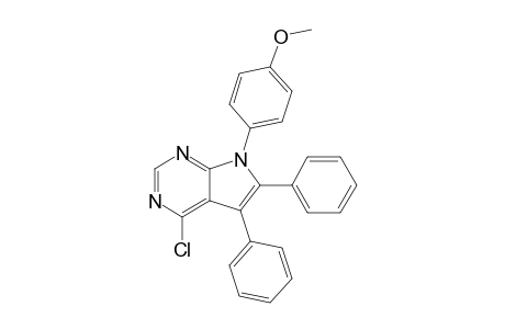 4-Chloro-7-(4-methoxyphenyl)-5,6-diphenyl-7H-pyrrolo[2,3-d]pyrimidine