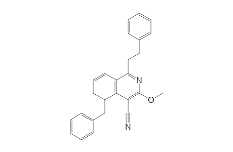 4-Cyano-5-benzyl-3-methoxy-1-(2-phenylethyl)-5,6-dihydroisoquinoline