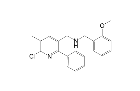 6-Chloro-3-[N-(2-methoxyphenyl)methyl]-5-methyl-2-phenylpyridinemethanamine