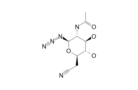 2-ACETAMIDO-2,6-DIDEOXY-BETA-D-GLUCO-HEPTOPYRANOSYLURONONITRILE-AZIDE
