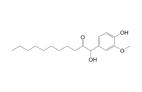 1-Hydroxy-1-(4-hydroxy-3-methoxyphenyl)undecan-2-one