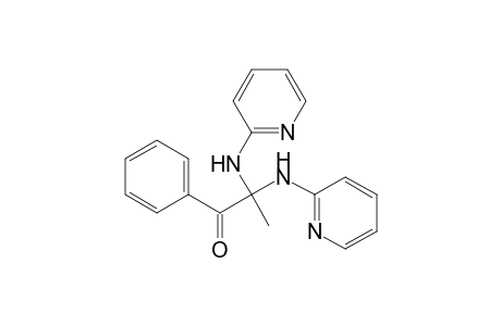 1-Propanone, 1-phenyl-2,2-bis(2-pyridinylamino)-