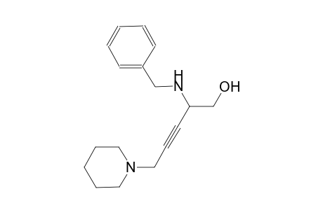 3-pentyn-1-ol, 2-[(phenylmethyl)amino]-5-(1-piperidinyl)-