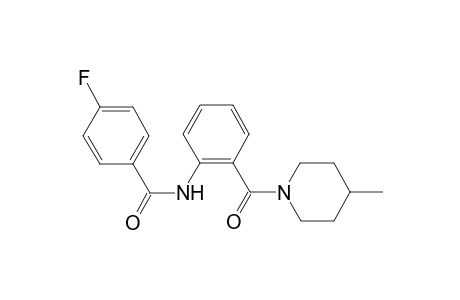 4-Fluoro-N-[2-(4-methyl-piperidine-1-carbonyl)-phenyl]-benzamide