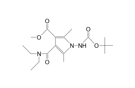 1-T-Butoxycarbonylamino-4-diethylcarbamoyl-3-methoxycarbonyl-2,5-dimethyl-pyrrole