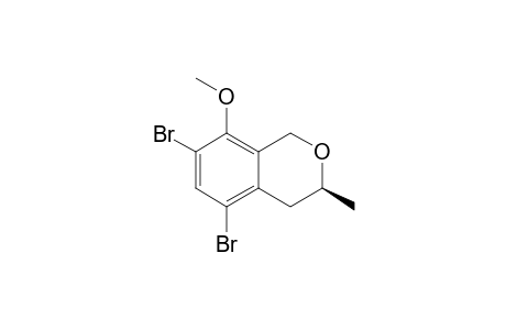 (3S)-5,7-bis(bromanyl)-8-methoxy-3-methyl-3,4-dihydro-1H-isochromene