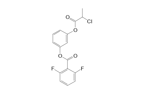 1,3-Benzenediol, o-(2,6-difluorobenzoyl)-o'-(2-chloropropionyl)-