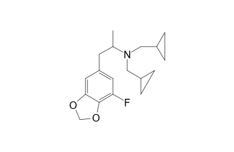 N,N-Bis-(Cyclopropylmethyl)-5-fluoro-3,4-methylenedioxyamphetamine