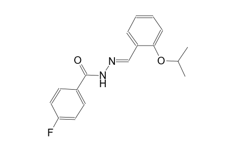4-fluoro-N'-[(E)-(2-isopropoxyphenyl)methylidene]benzohydrazide