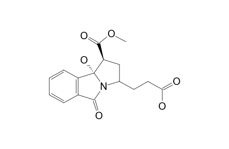 3-[(1S,9bS)-1-carbomethoxy-9b-hydroxy-5-keto-2,3-dihydro-1H-pyrrolo[5,1-a]isoindol-3-yl]propionic acid