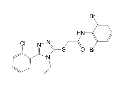 2-{[5-(2-chlorophenyl)-4-ethyl-4H-1,2,4-triazol-3-yl]sulfanyl}-N-(2,6-dibromo-4-methylphenyl)acetamide