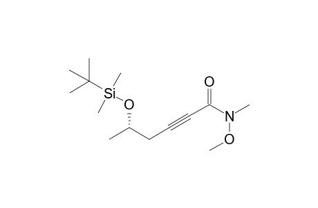 (5S)-5-[tert-butyl(dimethyl)silyl]oxy-N-methoxy-N-methyl-hex-2-ynamide