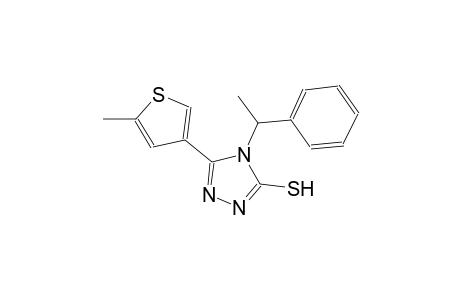 5-(5-methyl-3-thienyl)-4-(1-phenylethyl)-4H-1,2,4-triazole-3-thiol