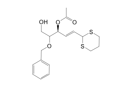 (S)-4-Acetoxy-5-benzyloxy-6-hydroxy-2-hexenal-trimethylene-dithio acetal