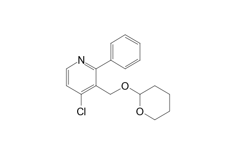 4-chloro-2-phenyl-3-(((tetrahydro-2H-pyran-2-yl)oxy)methyl)pyridine