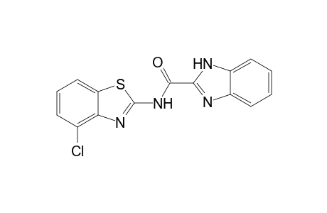 N-(4-chloranyl-1,3-benzothiazol-2-yl)-1H-benzimidazole-2-carboxamide