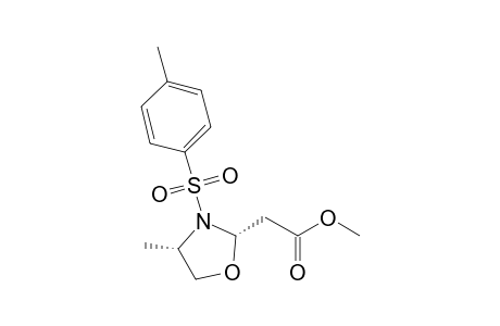 Methyl 2-[(2S,4S)-4-methyl-3-tosyloxazolidin-2-yl]acetate